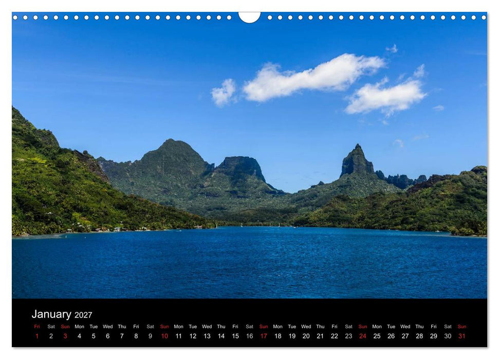 Bora Bora, Paradise islands (CALVENDO Monthly Calendar 2027)