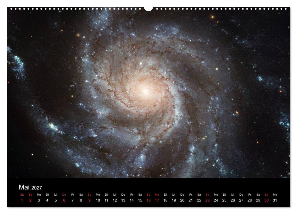 Der Weltraum. Spektakuläre Gasnebel und Galaxien (CALVENDO Wandkalender 2027)