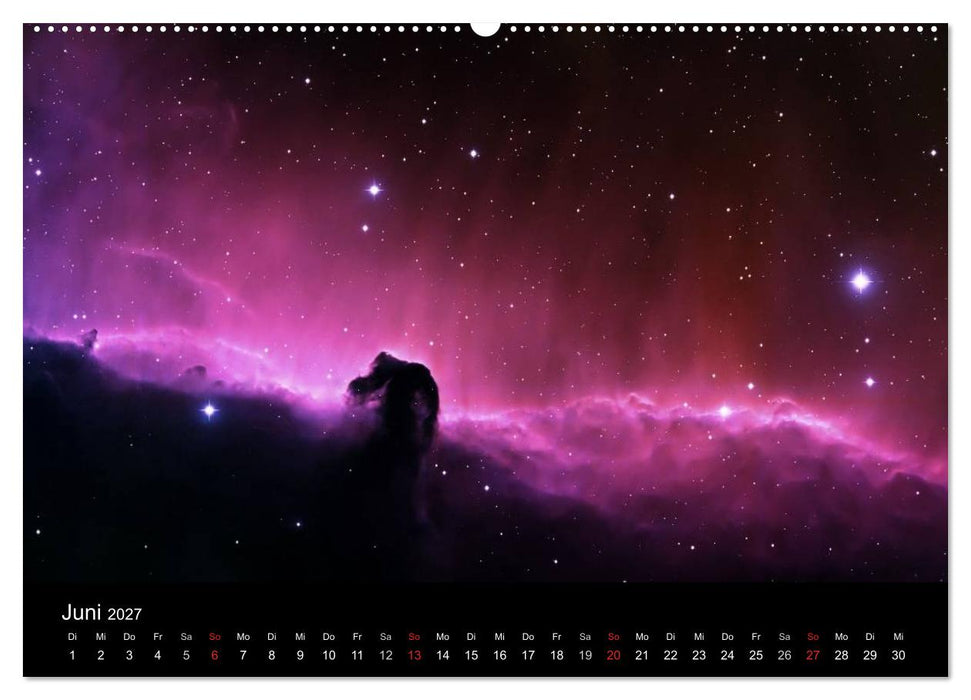 Der Weltraum. Spektakuläre Gasnebel und Galaxien (CALVENDO Wandkalender 2027)