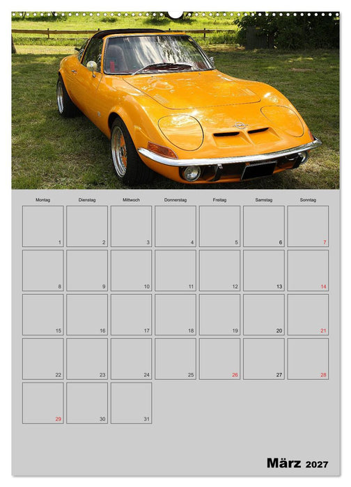 Opel GT Terminplaner (CALVENDO Wandkalender 2027)