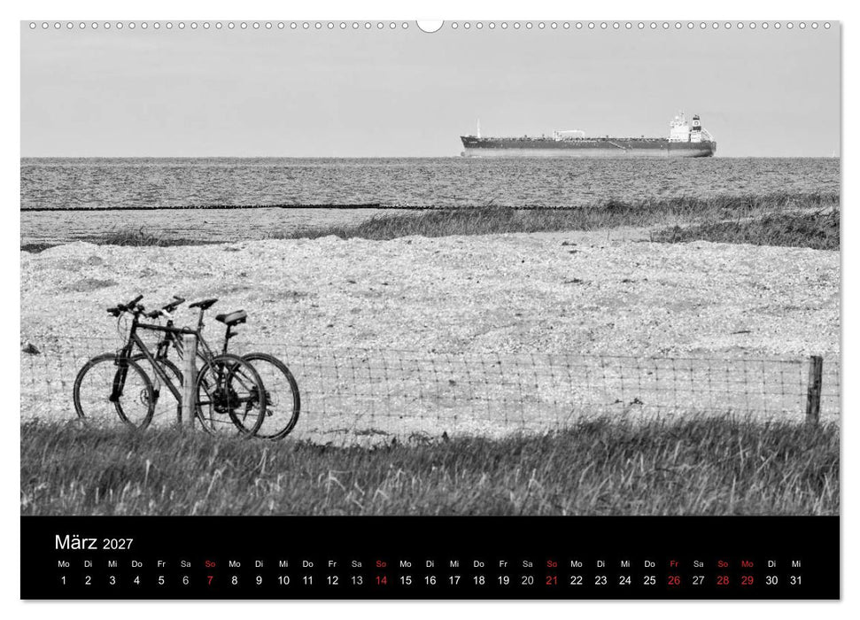 Ost-Friesische Schwarz-Weiß-Ansichten (CALVENDO Wandkalender 2027)
