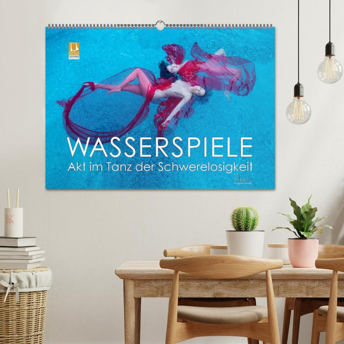 Wasserspiele - Akt im Tanz der Schwerelosigkeit (CALVENDO Wandkalender 2027)