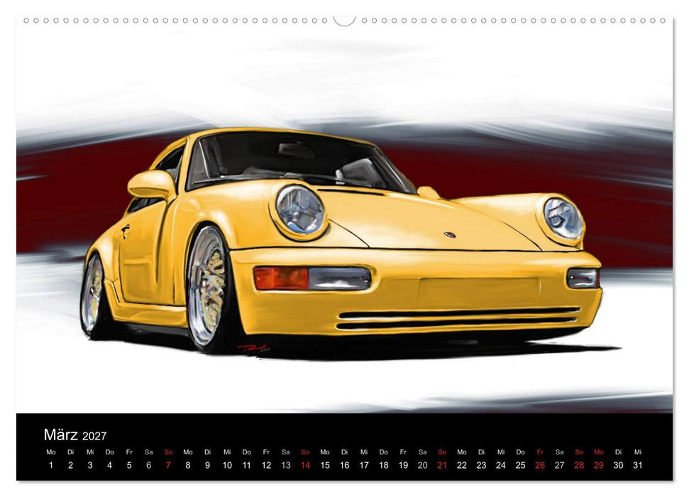 Porsche inspired Artwork by Reinhold Art´s (CALVENDO Wandkalender 2027)