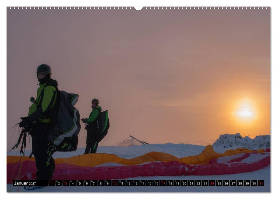 Paragliding - die Faszination des Fliegens (CALVENDO Premium Wandkalender 2027)