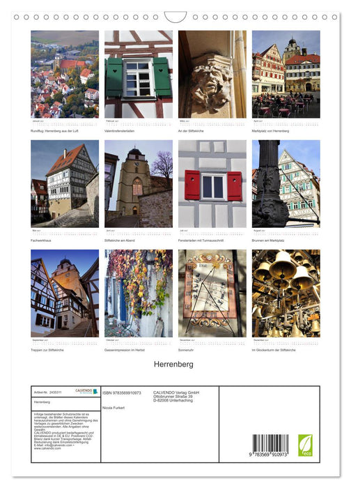 Herrenberg (CALVENDO Wandkalender 2027)