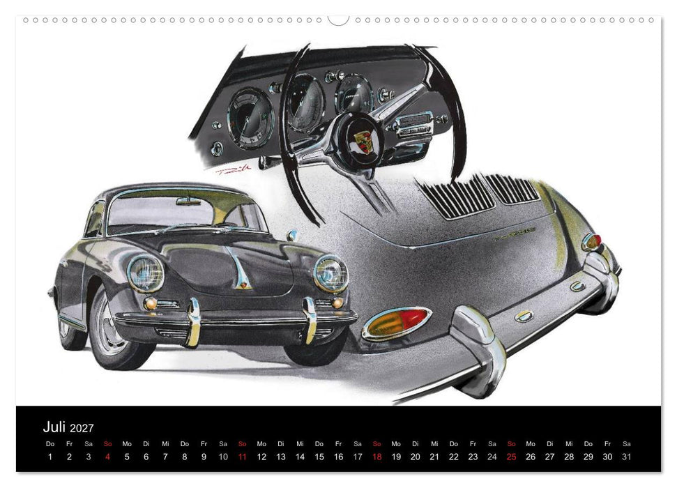 Classic Car Art by Reinhold Art´s (CALVENDO Premium Wandkalender 2027)
