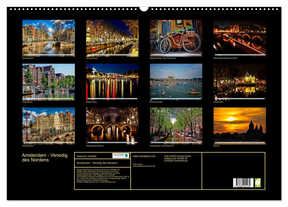 Amsterdam - Venedig des Nordens (CALVENDO Wandkalender 2027)