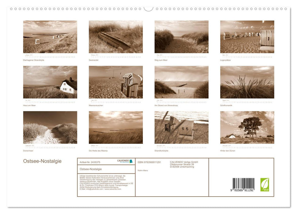 Ostsee-Nostalgie (CALVENDO Premium Wandkalender 2027)
