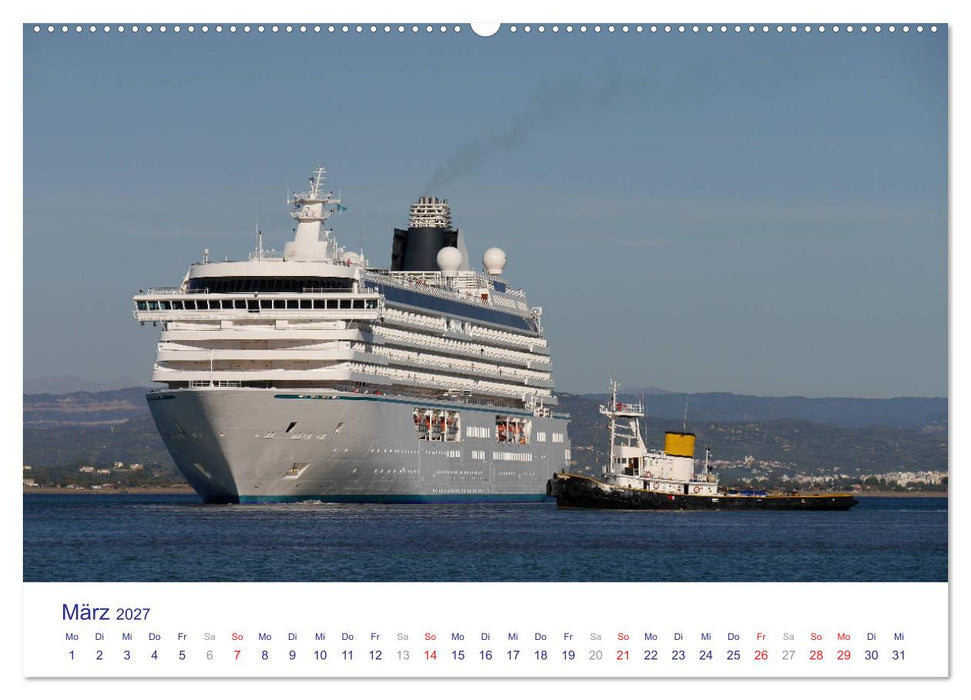 Giganten der Meere - Kreuzfahrtschiffe (CALVENDO Wandkalender 2027)