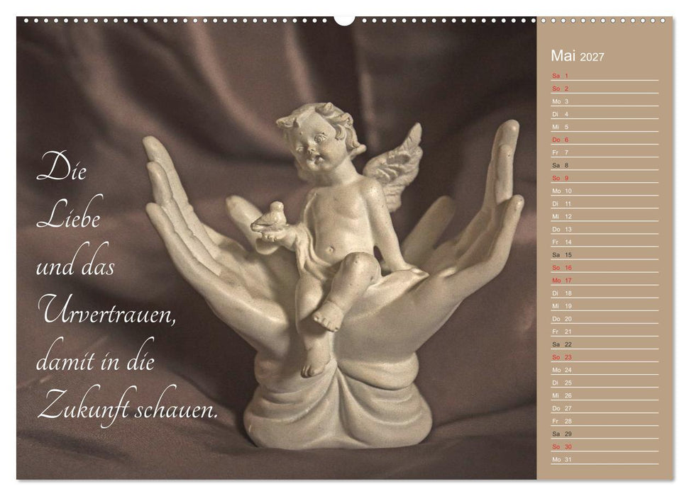 Engel - Die Worte der Liebe (CALVENDO Wandkalender 2027)