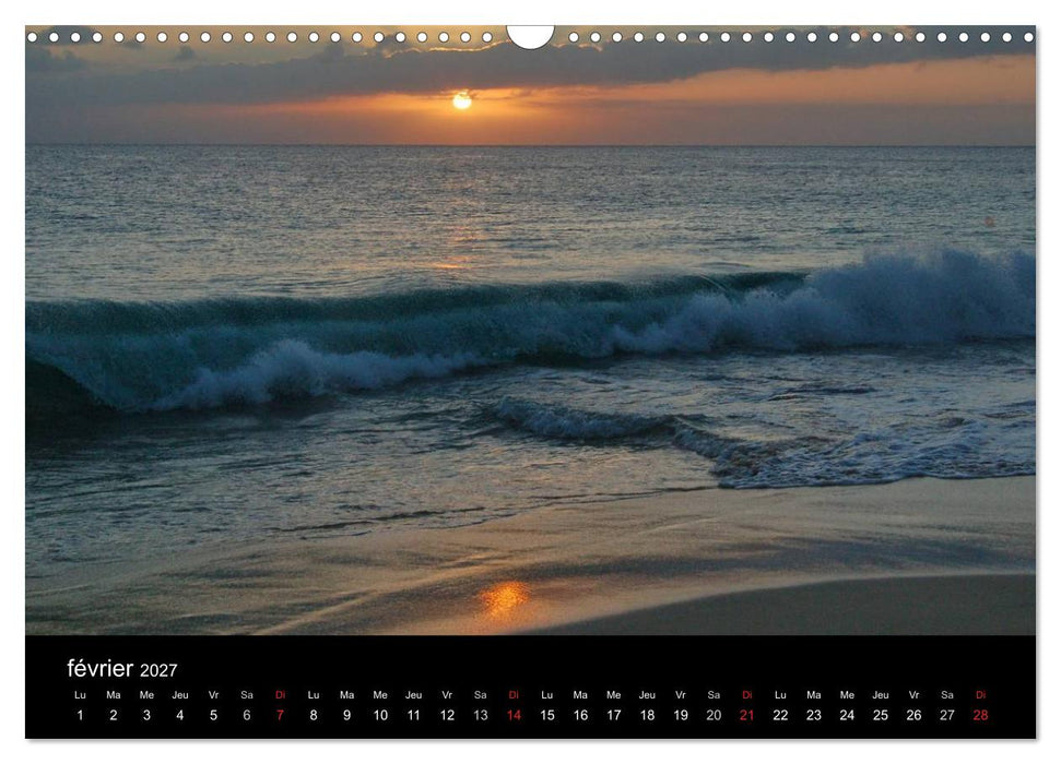 Voyage au Cap-Vert, Boa Vista (CALVENDO Calendrier mensuel 2027)