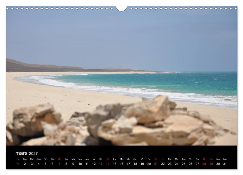 Voyage au Cap-Vert, Boa Vista (CALVENDO Calendrier mensuel 2027)