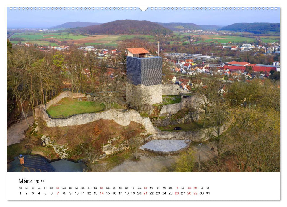Deutschlands Burgen - Der Süden von oben (CALVENDO Premium Wandkalender 2027)