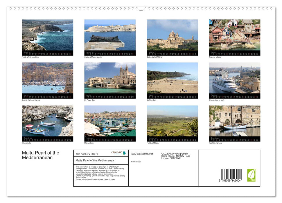 Malta Pearl of the Mediterranean (CALVENDO Premium-Calendar 2027)