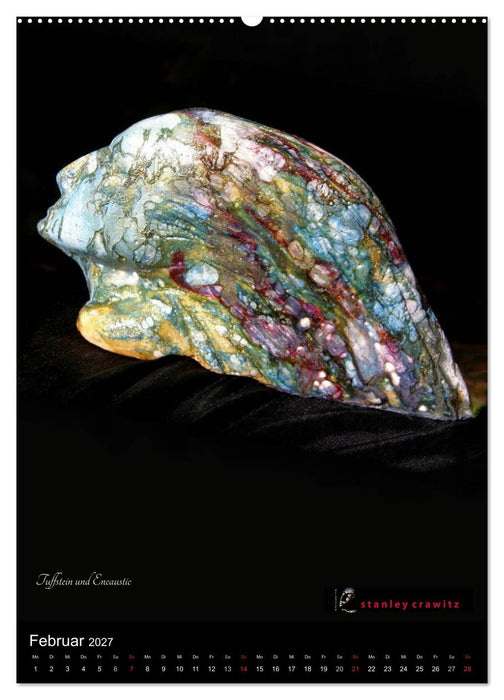 Kunstkalender 2027 - Encaustic und Tuffstein - Skulpturen (CALVENDO Premium Wandkalender 2027)
