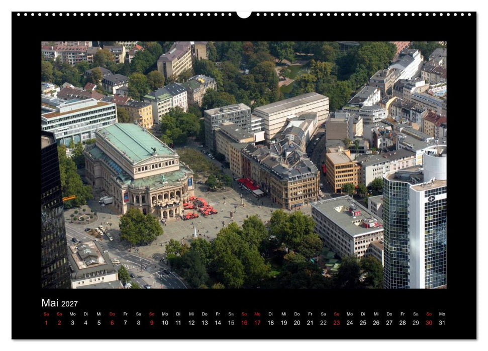 über den Dächern von FRANKFURT (CALVENDO Premium Wandkalender 2027)