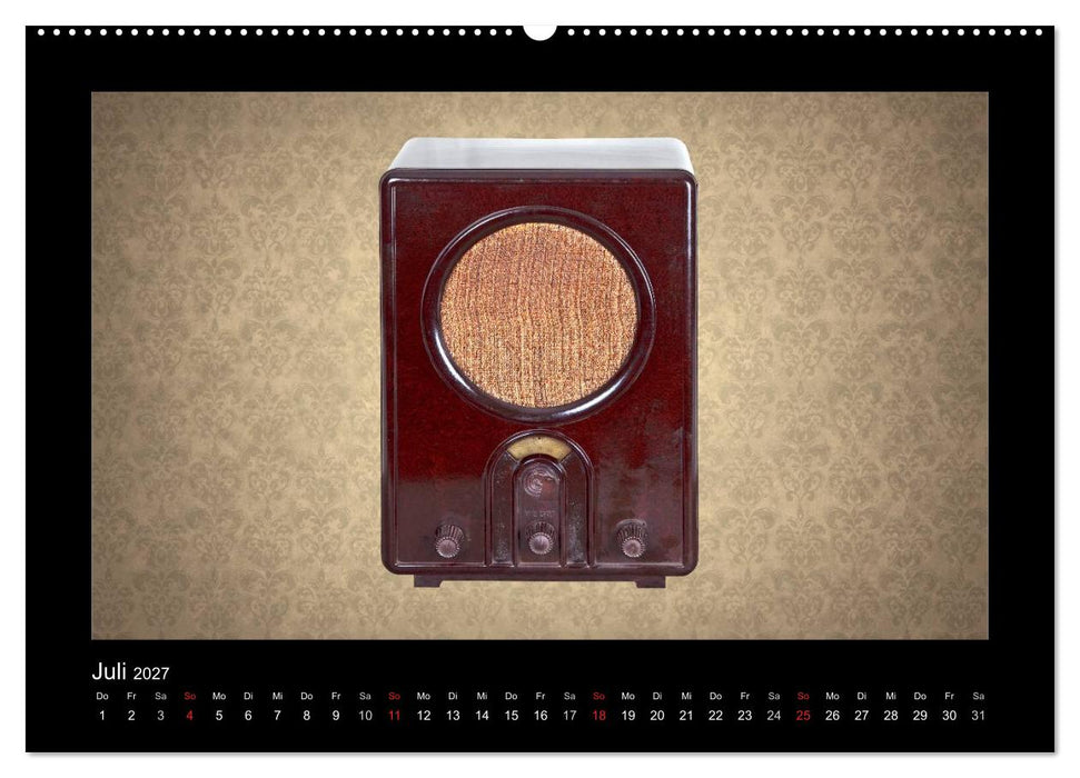 Dampfradios - Antike Radios mit Charme und Patina (CALVENDO Premium Wandkalender 2027)