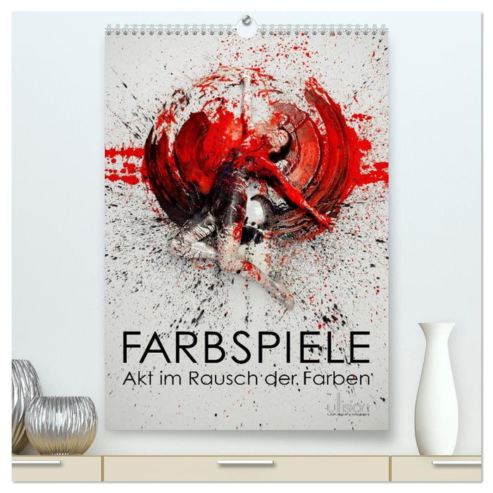 Farbspiele - Akt im Rausch der Farben (CALVENDO Premium Wandkalender 2027)