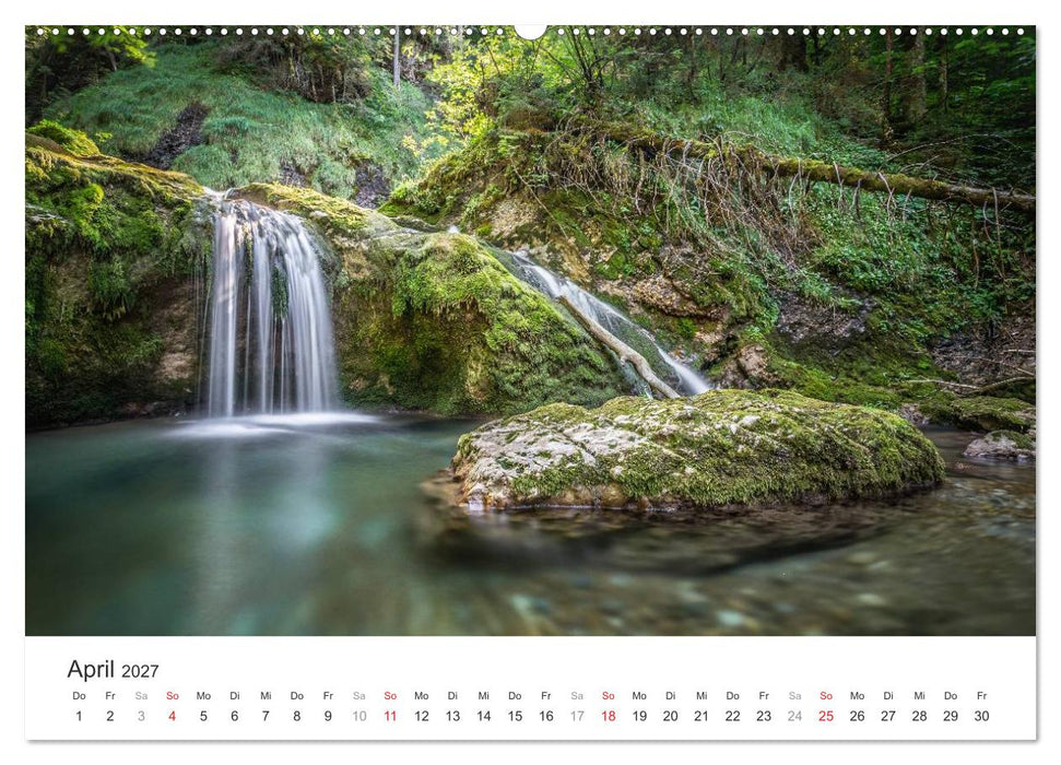 Wasserfälle Europas (CALVENDO Premium Wandkalender 2027)