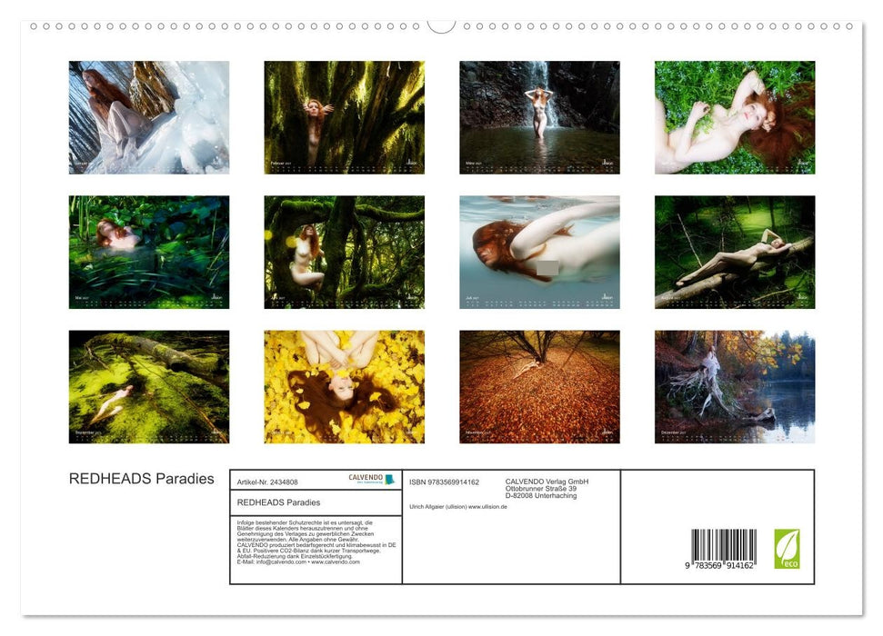 REDHEADS Paradies (CALVENDO Premium Wandkalender 2027)