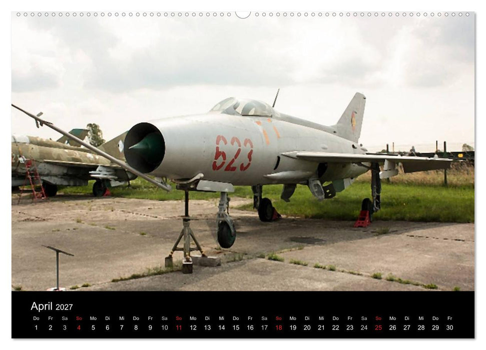 Hubschrauber und Kampfflugzeuge der NVA (CALVENDO Premium Wandkalender 2027)
