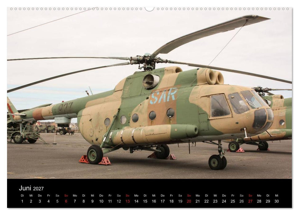 Hubschrauber und Kampfflugzeuge der NVA (CALVENDO Premium Wandkalender 2027)