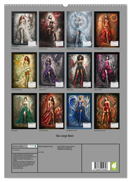 Sie zeigt Bein (CALVENDO Premium Wandkalender 2027)