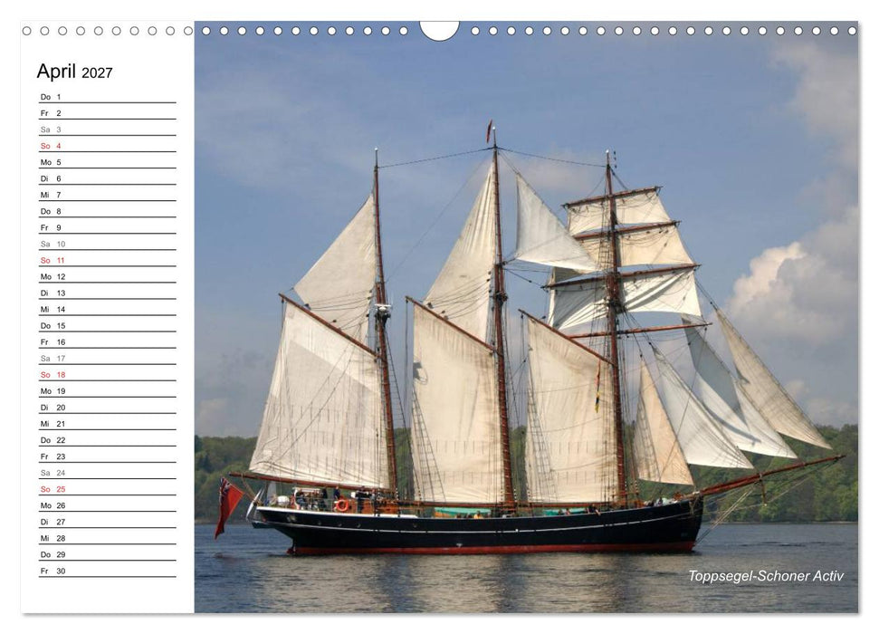 Traditionsschiffe auf der Ostsee (CALVENDO Wandkalender 2027)