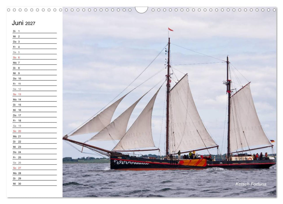 Traditionsschiffe auf der Ostsee (CALVENDO Wandkalender 2027)