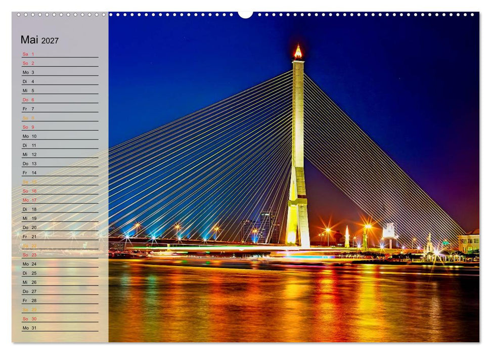 Bangkok - Königreich Thailand (CALVENDO Wandkalender 2027)