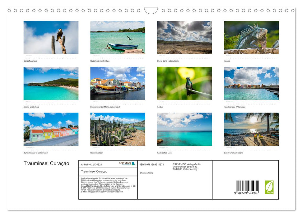 Trauminsel Curaçao (CALVENDO Wandkalender 2027)