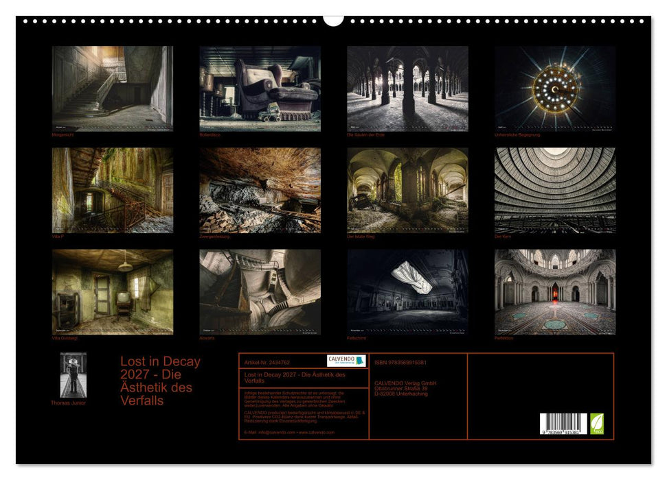 Lost in Decay 2027 - Die Ästhetik des Verfalls (CALVENDO Wandkalender 2027)