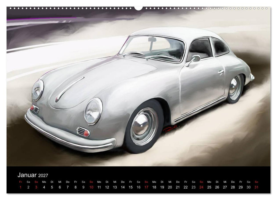 Classic Car Art by Reinhold Art´s (CALVENDO Wandkalender 2027)