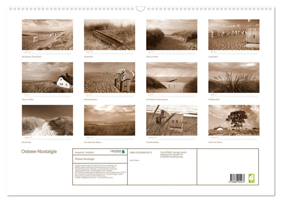 Ostsee-Nostalgie (CALVENDO Wandkalender 2027)
