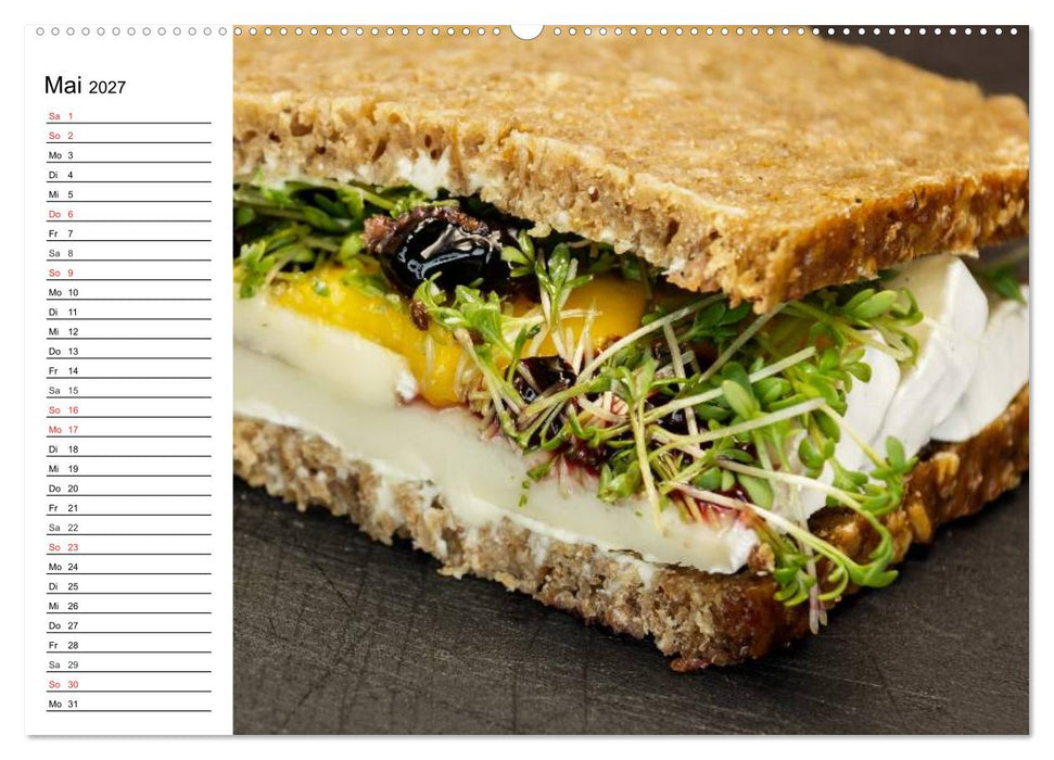 Brotzeit. Herzhaft und beliebt (CALVENDO Wandkalender 2027)