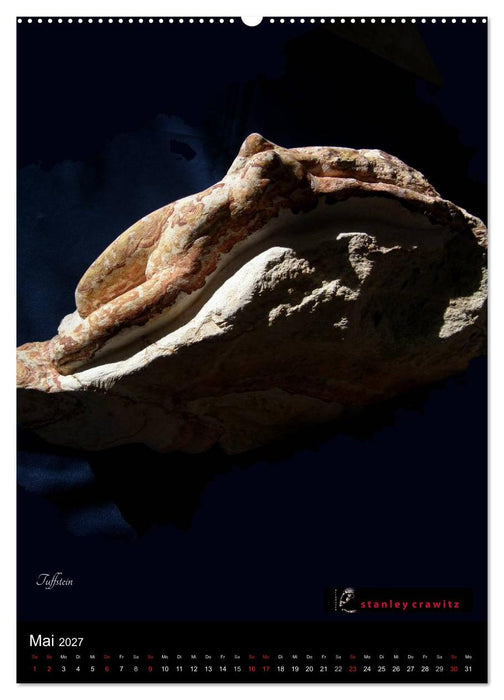 Kunstkalender 2027 - Encaustic und Tuffstein - Skulpturen (CALVENDO Wandkalender 2027)