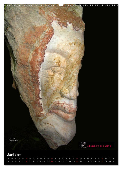 Kunstkalender 2027 - Encaustic und Tuffstein - Skulpturen (CALVENDO Wandkalender 2027)