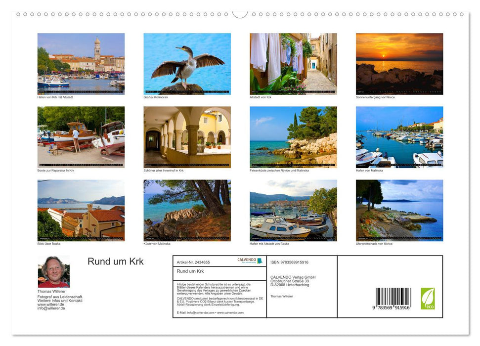 Rund um Krk (CALVENDO Premium Wandkalender 2027)