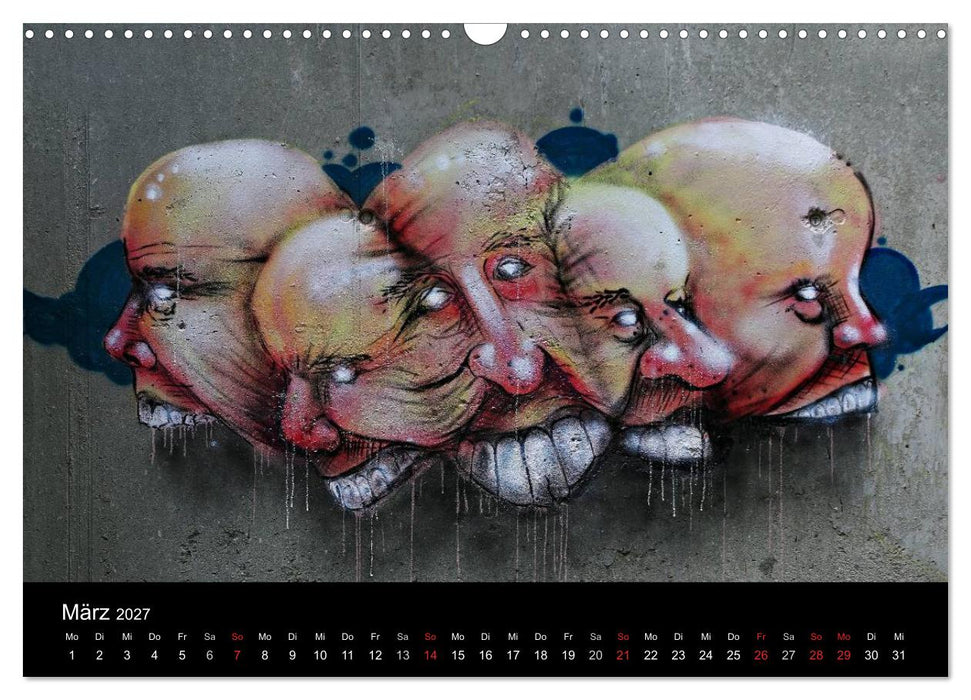 Grafittikunst (CALVENDO Wandkalender 2027)