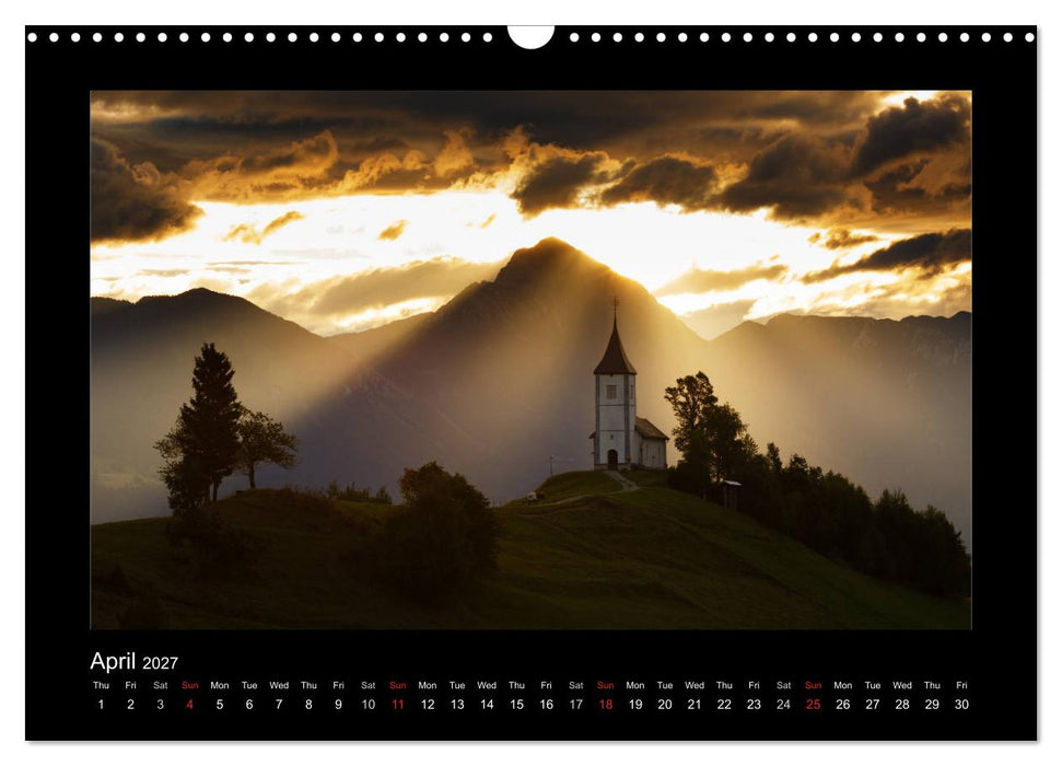 Landscapes of Slovenia (CALVENDO Monthly Calendar 2027)
