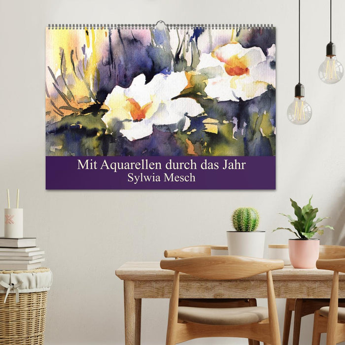 Mit Aquarellen durch das Jahr (CALVENDO Wandkalender 2027)