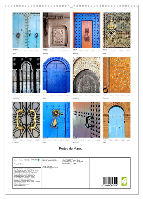 Portes du Maroc (CALVENDO Calendrier supérieur 2027)