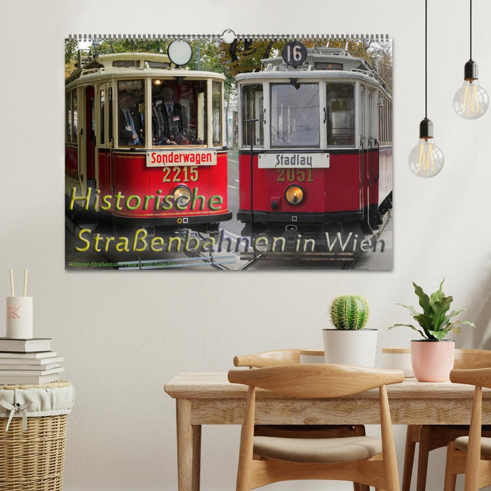 Historische Straßenbahnen in Wien (CALVENDO Wandkalender 2027)