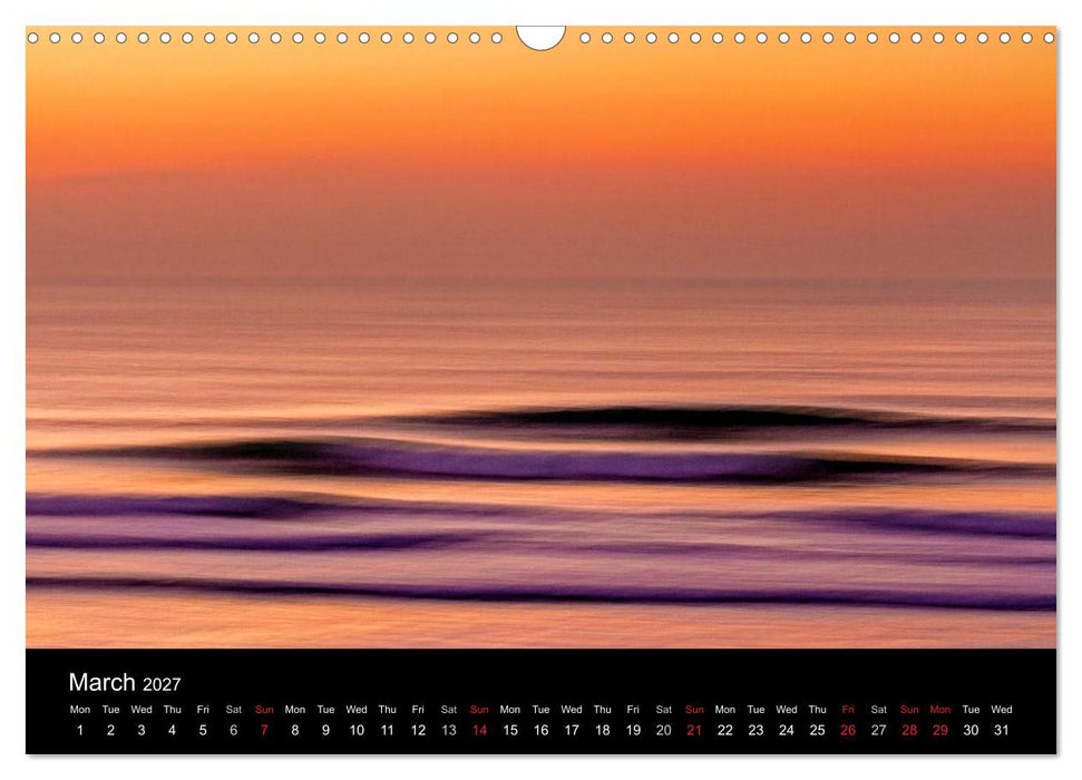 Waves in Cornwall (CALVENDO Monthly Calendar 2027)