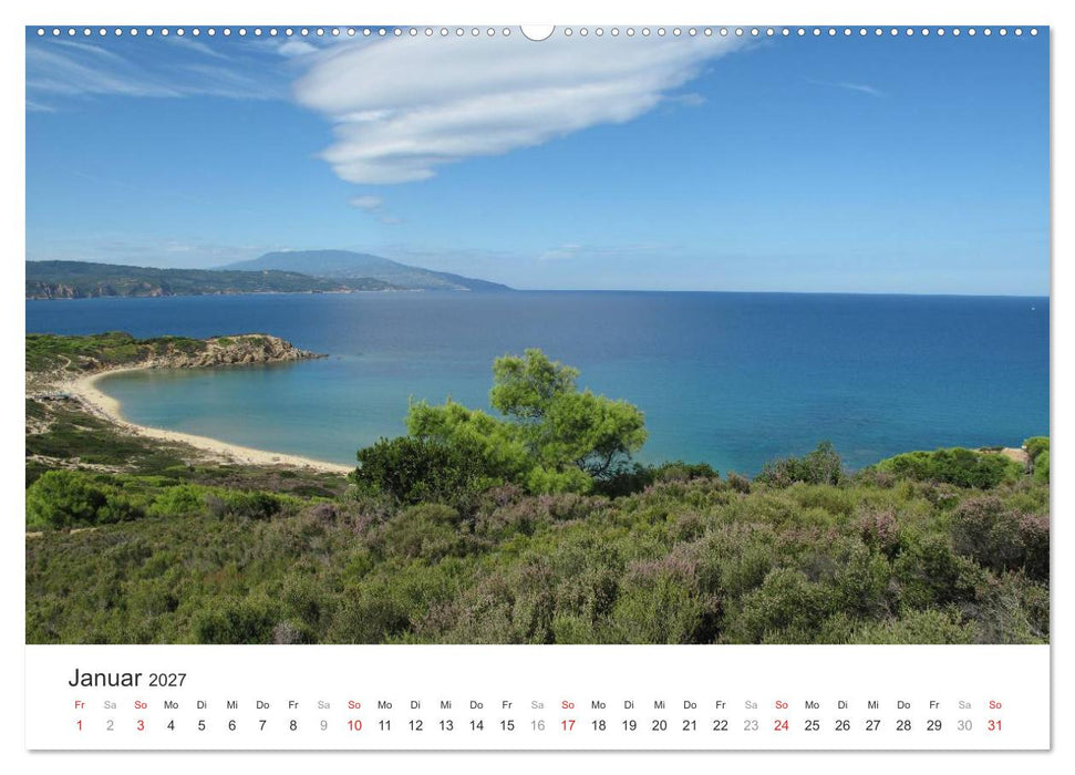 Sporadeninsel Skiathos (CALVENDO Premium Wandkalender 2027)