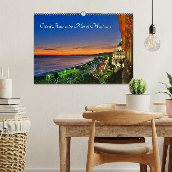 Côte d'Azur entre Mer et Montagne (CALVENDO Calendrier mensuel 2027)