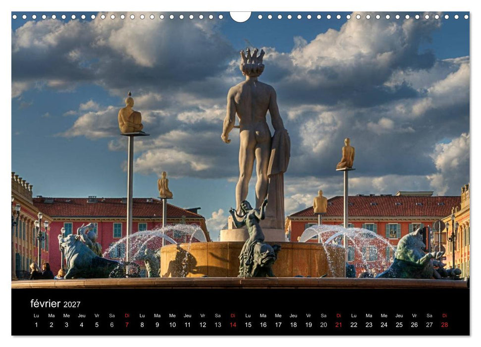 Côte d'Azur entre Mer et Montagne (CALVENDO Calendrier mensuel 2027)