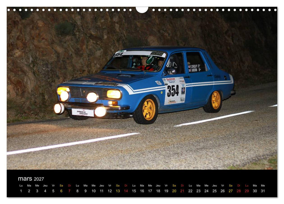 Rallye Vieilles Voitures (CALVENDO Calendrier mensuel 2027)
