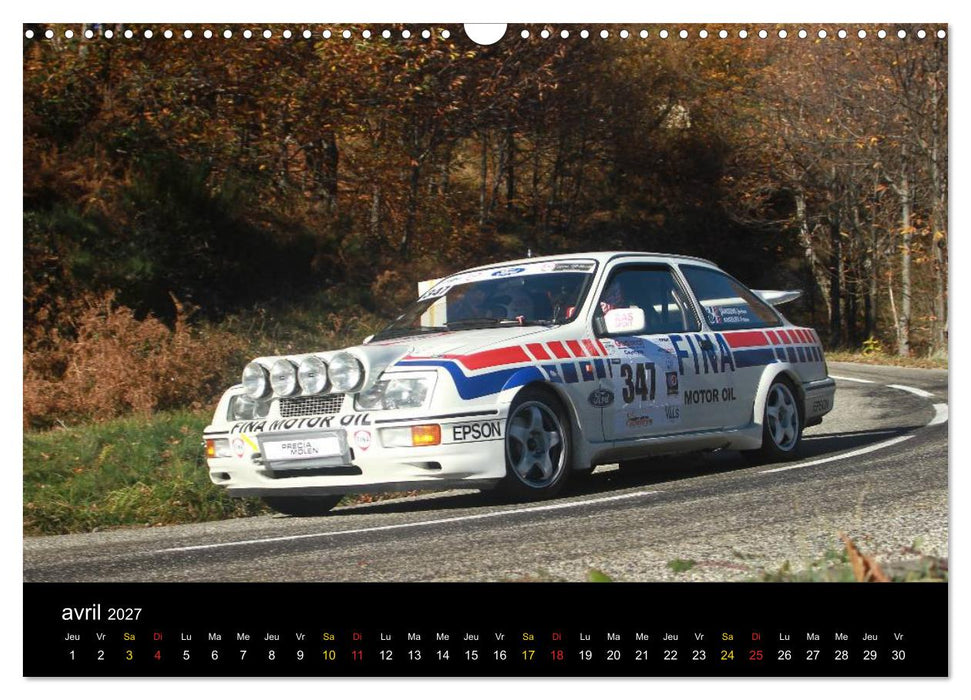 Rallye Vieilles Voitures (CALVENDO Calendrier mensuel 2027)