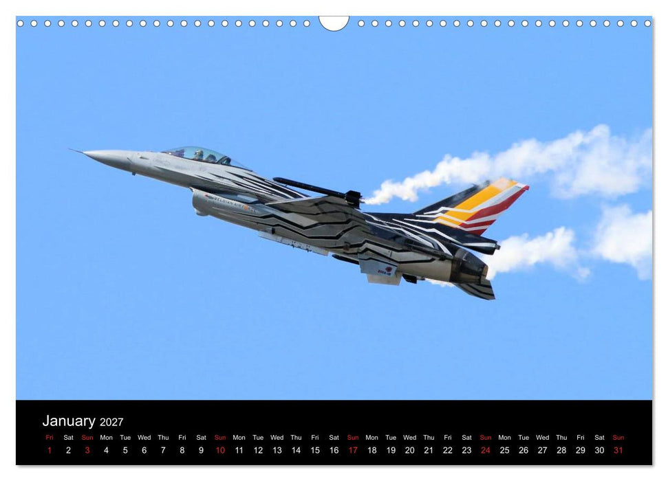 General Dynamics F-16 Fighting Falcon (CALVENDO Monthly Calendar 2027)